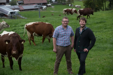 Die Brüder Stefan (links) und Andreas Lindner vom Schörgererhof