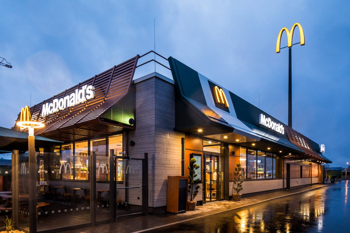 Neuer McDonalds-Standort in St.Valentin. Außenaufnahme.